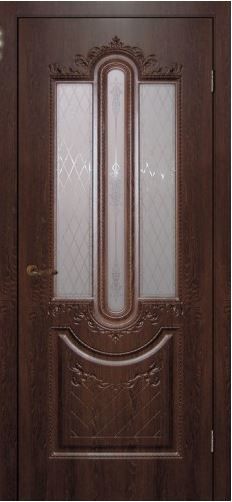 Дверь межкомнатная К-4 ПВХ Филадельфия коньяк