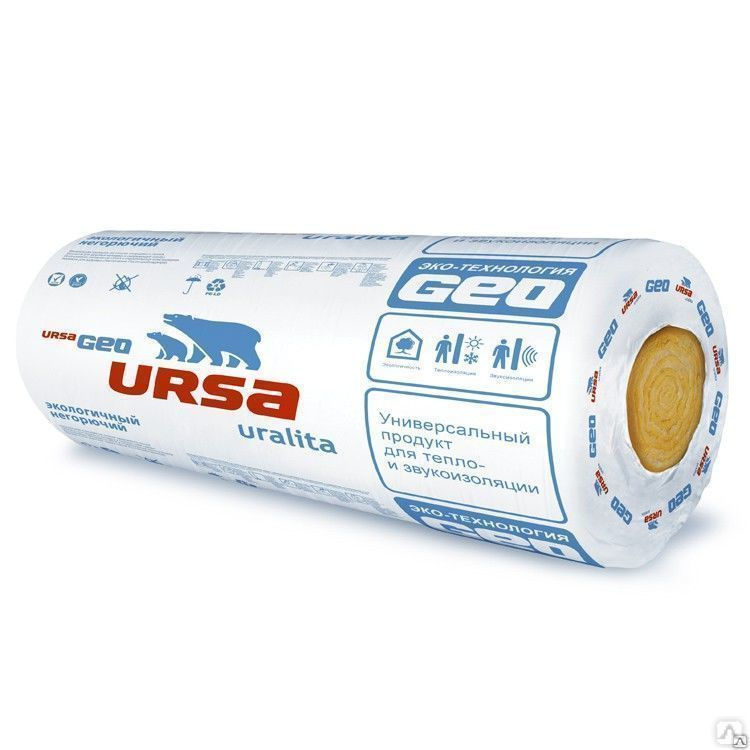Утеплитель URSA TERRA 35 QN Скатная крыша 3900-1200-150 (1 шт/4,68 м2/0,702 м3/18)