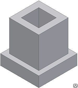 Фундамент для колонн стаканного типа 2Ф12.9-1 серия 1.020-1/83