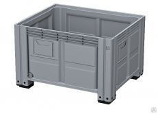 Цельнолитой пластиковый контейнер iBox 1200х1000 (сплошной,на ножках)