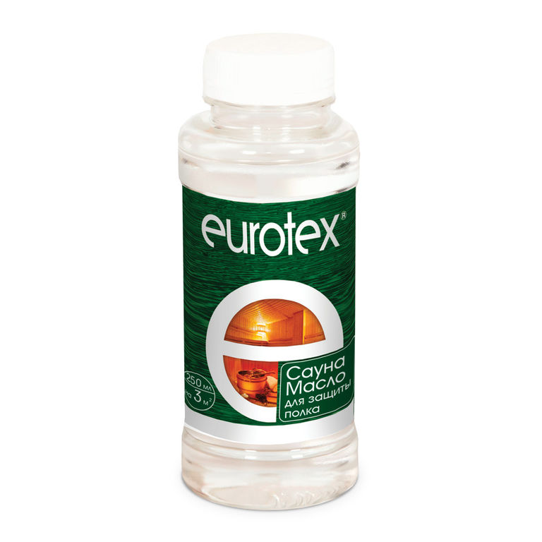 Масло для защиты полка EUROTEX - Сауна бесцветное 0,25 л Рогнеда