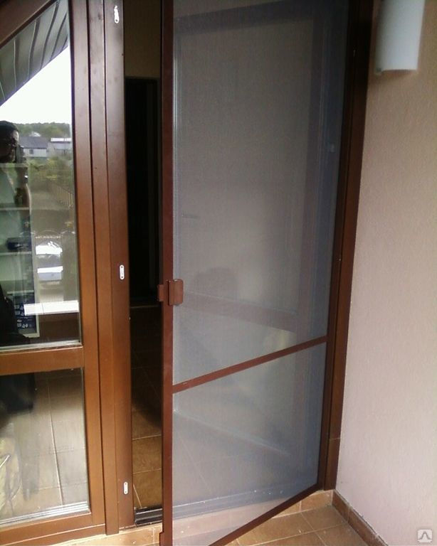 Москитная дверь комплект для сборки 700*2100*коричневый