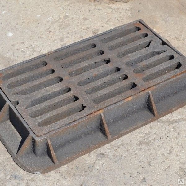 Чугунная решетка сливная для канализации дождеприемник ДМ ДК Дб, цена в .