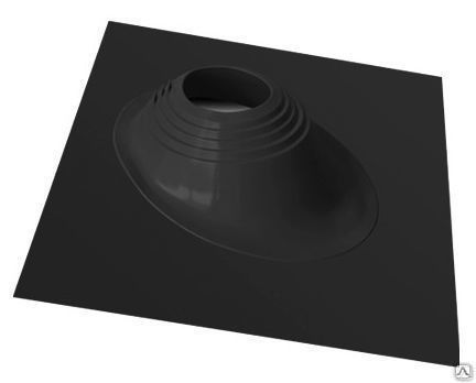 Проходник крыши "Мастер Флэш" угловой №17, черный, силикон (75-200 мм)