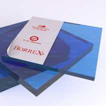 Монолитный поликарбонат Юг-Ойл-Пласт Borrex 15 мм синий,2050*3050