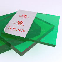 Монолитный поликарбонат Юг-Ойл-Пласт Borrex 12 мм зеленый,2050*3050