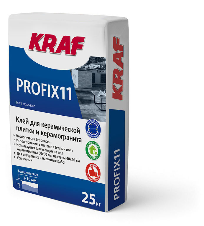 Клей KRAF Profix 11 25кг (синяя уп) (56 шт/пал 14пал/маш)