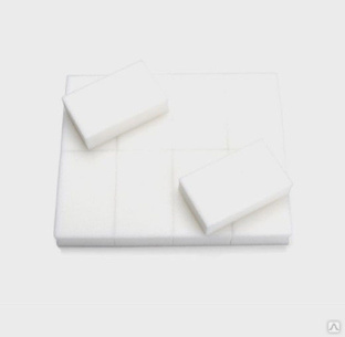 Микро баф одноразовый белый 100 2,5*3,5*1 см. 