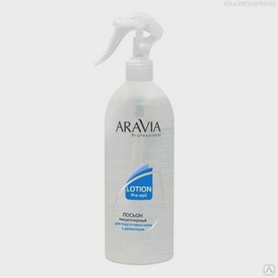 ARAVIA Professional, Мицеллярный лосьон для подготовки кожи к депиляции,500 