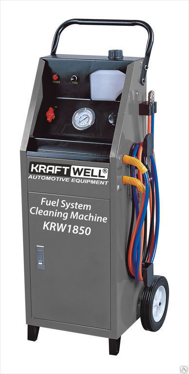 KraftWell KRW1850 Установка для промывки топливной системы, электрическая K