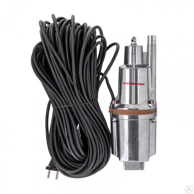 Вибрационный насос KVP300-40, 1080 л/ч, подъем 70 м, кабель 40 метров Kronw