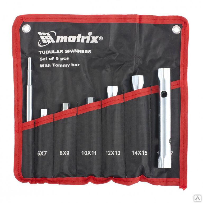 Набор ключей трубчатых торцевых 7 предметов Matrix MATRIX