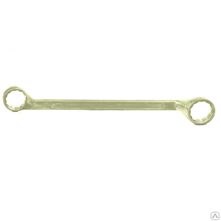 Ключ накидной, 30 х 32 мм, желтый цинк Сибртех СИБРТЕХ