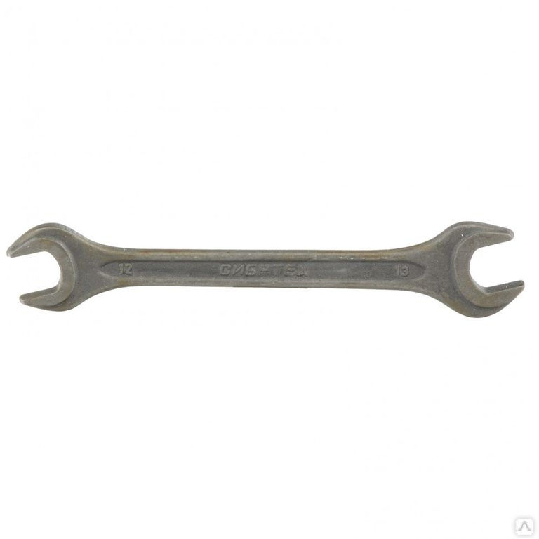 Ключ рожковый, 12 х 13 мм, CrV, фосфатированный, ГОСТ 2839 Сибртех СИБРТЕХ