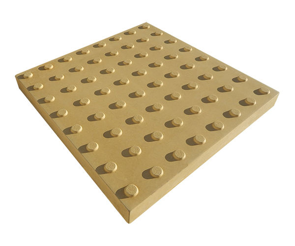 Тактильная плитка (А3) «Усеченные конусы в линейном порядке» (500х500х50) из бетона 4