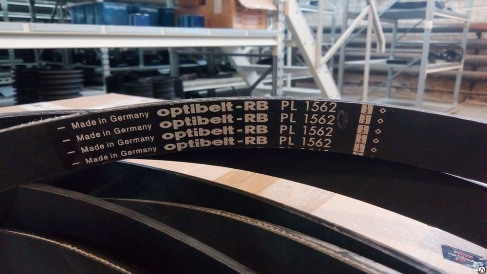 Ремень поликлиновой Optibelt 16 PL 1562 на компрессор РЕМЕЗА, Remeza, ЧКЗ