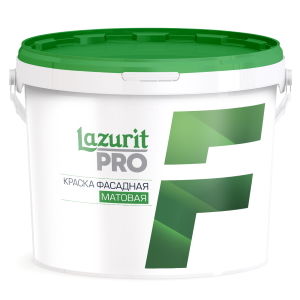 Краска фасадная «LAZURIT PRO» матовая база С (2,5 л, белый, 3,7 кг)