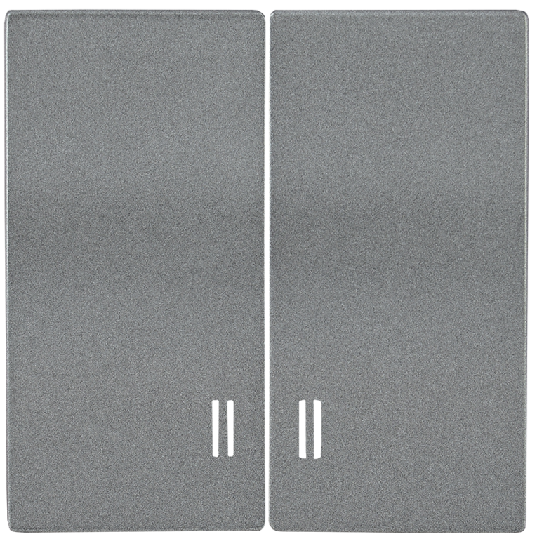 Накладка HB-2-1-БА 2 клав. с индик. BOLERO антрацит IEK арт. ENB21-V-K95