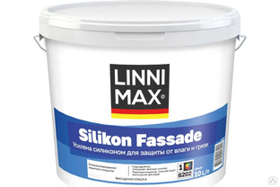 Краска силикон-модифицированная LINNIMAX Силикон Фасад База 1 10 л для наружных работ 