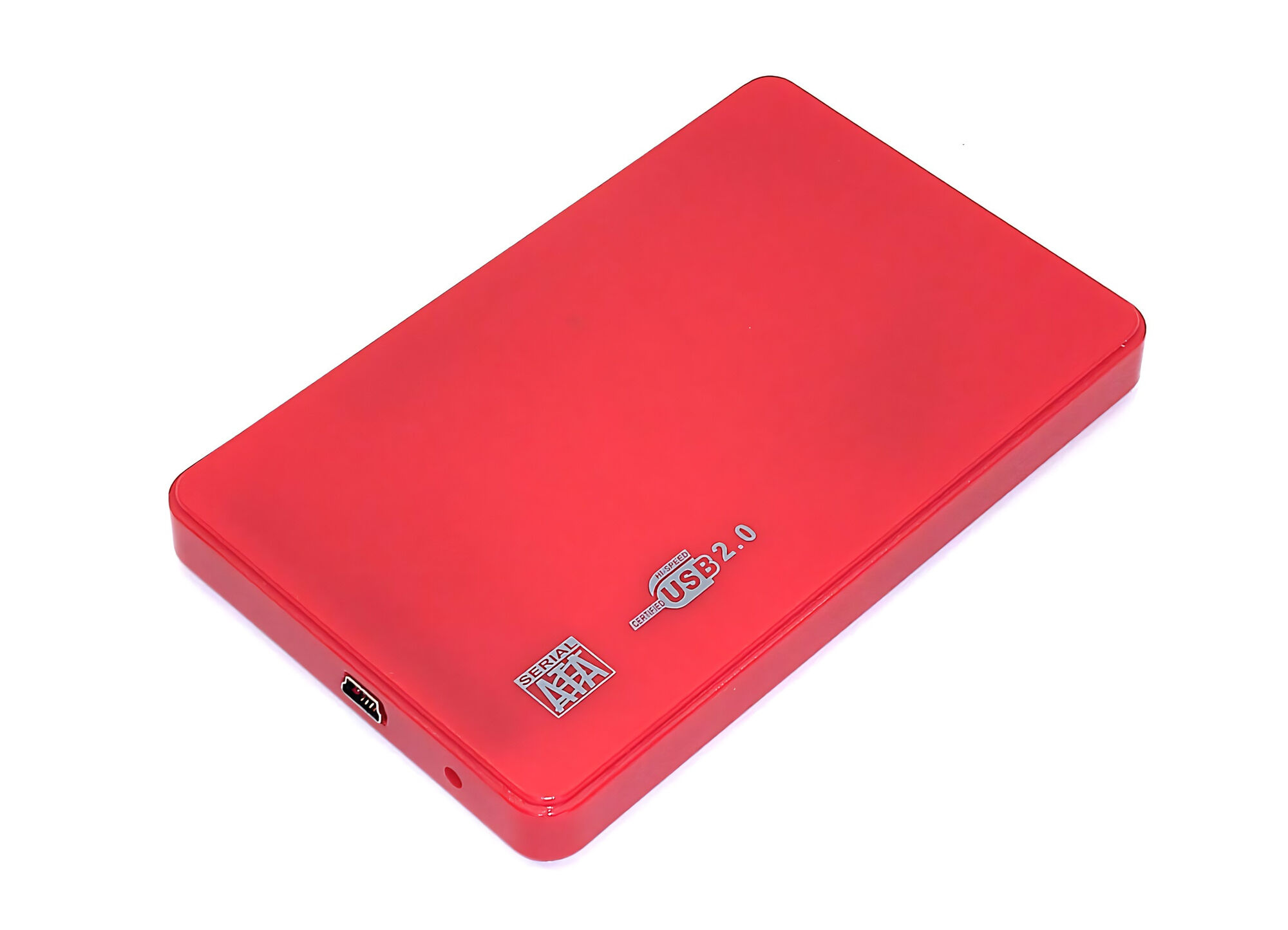 Бокс для жесткого диска 2,5" пластиковый, USB 2.0 DM-2508 красный Внешние боксы