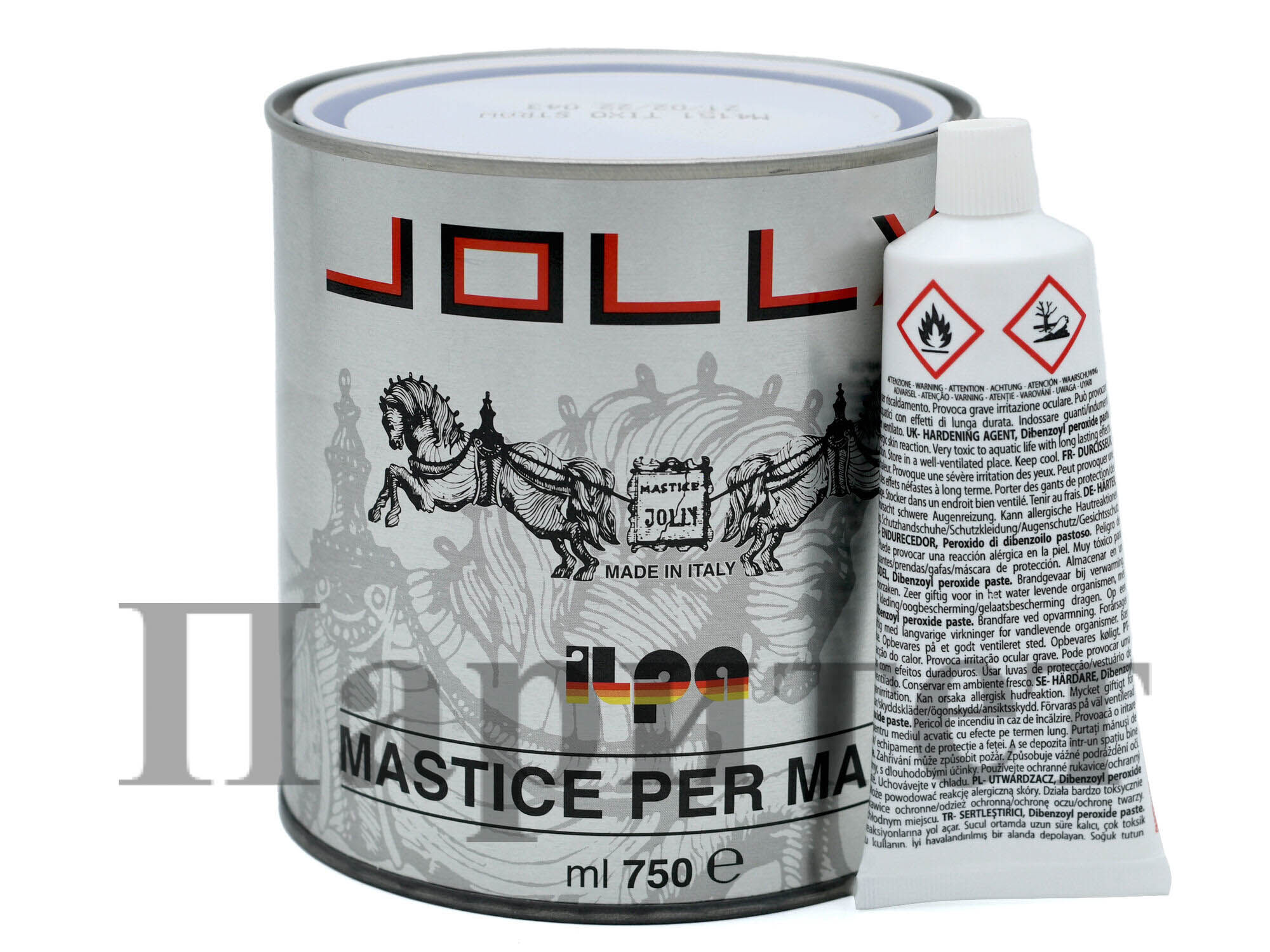 Клей - мастика Jolly 1л на полиэфирной основе (белый) , ILPA