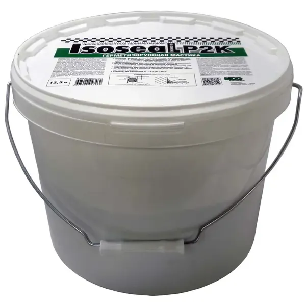 Двухкомпонентная полиуретановая герметизирующая мастика Isoseal P2K серый 12.5 кг ISOSEAL