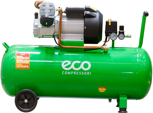 Компрессор Eco AE-1005-3, 440 л/мин, 8 атм, коаксиальный масляный ресивер, 100 л, 220 В, 2.20 кВт AE-1005-3 440 л/мин 8