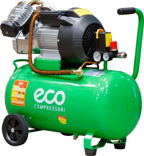 Компрессор Eco AE-502-3, 440 л/мин, 8 атм, коаксиальный масляный ресивер, 50 л, 220 В, 2.20 кВт AE-502-3 440 л/мин 8 атм