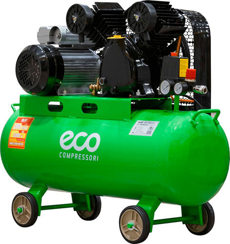 Компрессор Eco AE-705-B1 (380 л/мин, 8 атм, ременной, масляный, ресив. 70 л, 220 В, 2.20 кВт) AE-705-B1 (380 л/мин 8 атм