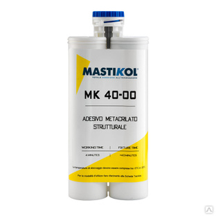 Двухкомпонентный метакрилатный клей Mastikol MK 40-00, 400 мл. 