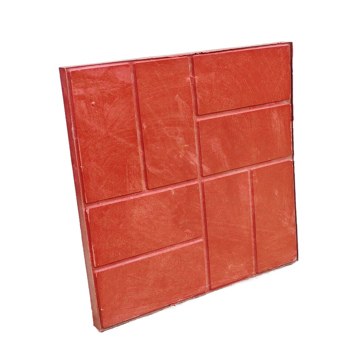 Тротуарная полимерпесчанная плитка для дорожек 45 х 45 х 3,0 Красный