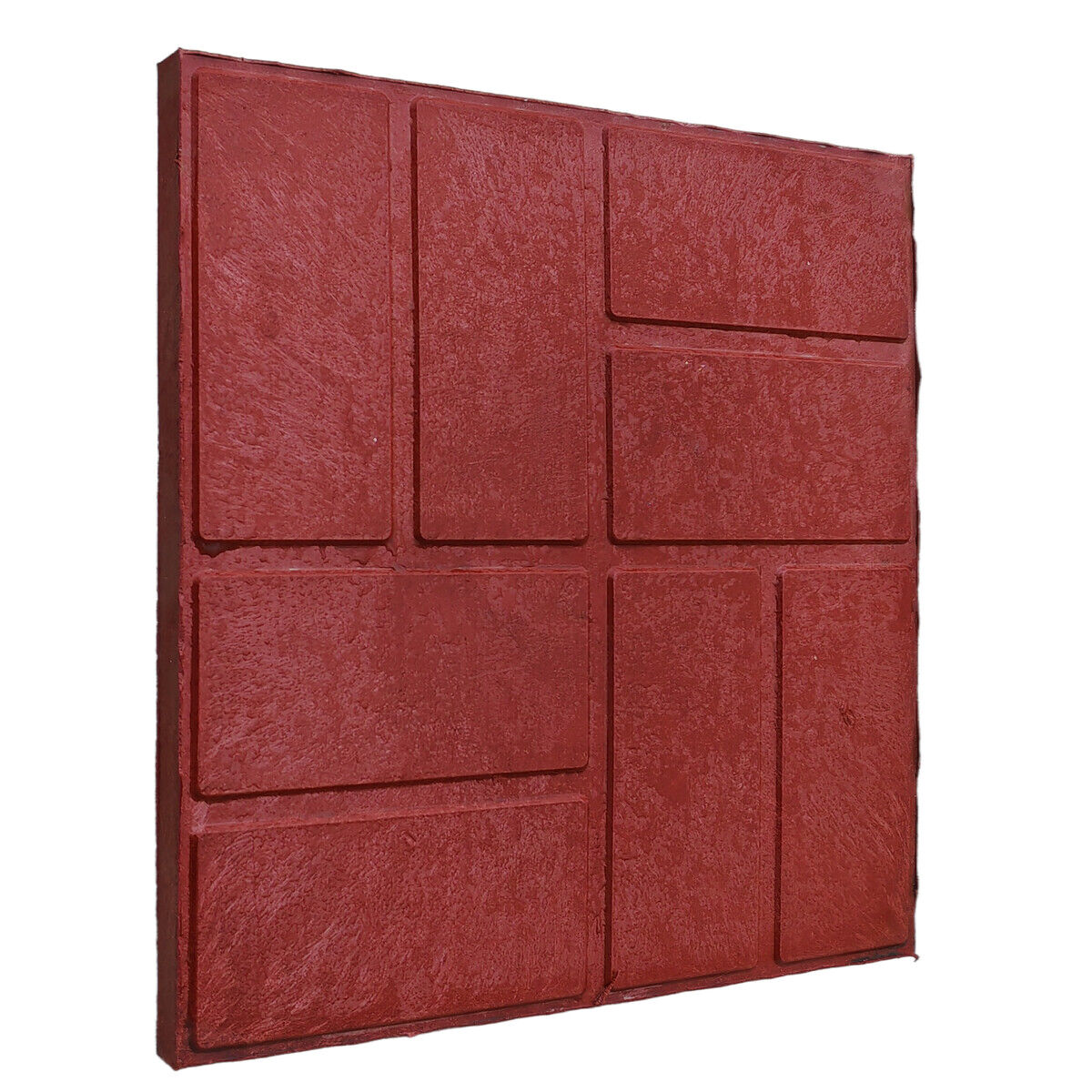 Террасная полимерпесчанная плитка для дорожек 33 х 33 х 2,5 Красный