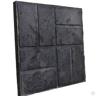 Террасная полимерпесчанная плитка для дорожек 33 х 33 х 2,5 Черный 