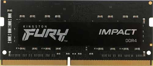 Оперативная память Kingston SO-DIMM DDR4 16Gb 2666MHz FURY Impact Black (KF426S16IB/16)