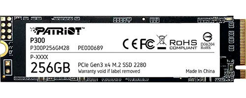 SSD накопитель Patriot Memory M.2 256 Гб PCIe (P300P256GM28) OEM