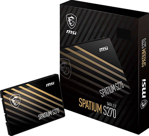 SSD накопитель MSI SPATIUM S270 480 Гб SATA III (S78-440E350-P83)