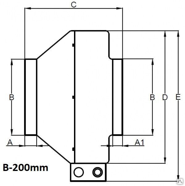 Вентилятор канальный 220 V круглый D-200 мм 0.18 кВт 5