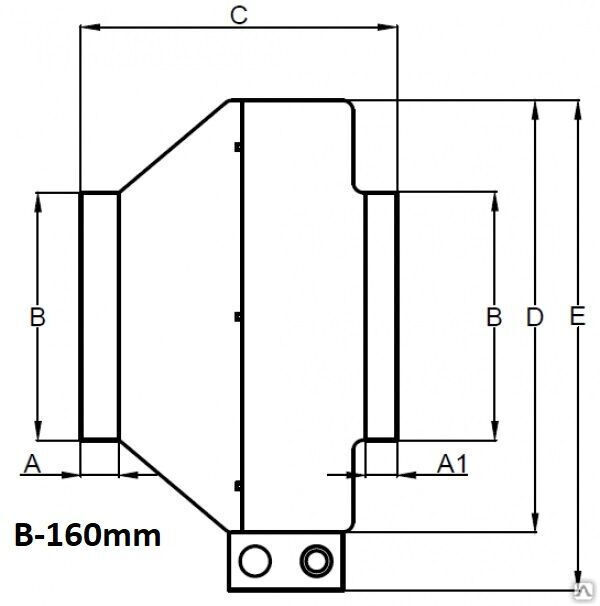 Вентилятор канальный 220 V круглый D-160 мм 0.15 кВт 5