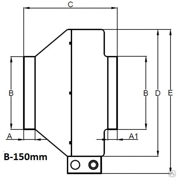 Вентилятор канальный 220 V круглый D-150 мм 0.14 кВт 5