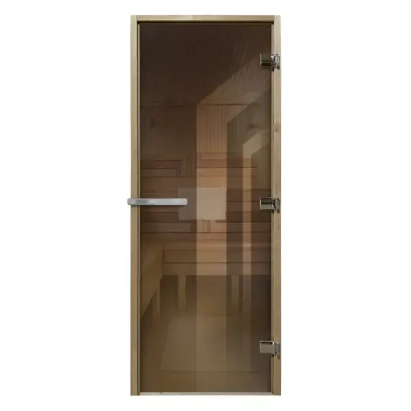Дверь для сауны DoorWood бронза люкс 190х70см