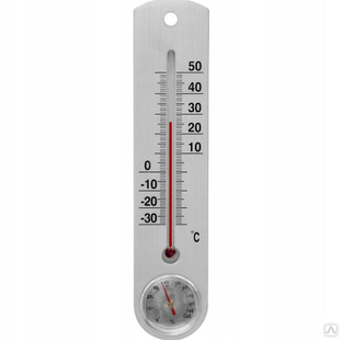 Термометр биметаллический с пружиной, Мат-ал: нержавеющая сталь 
