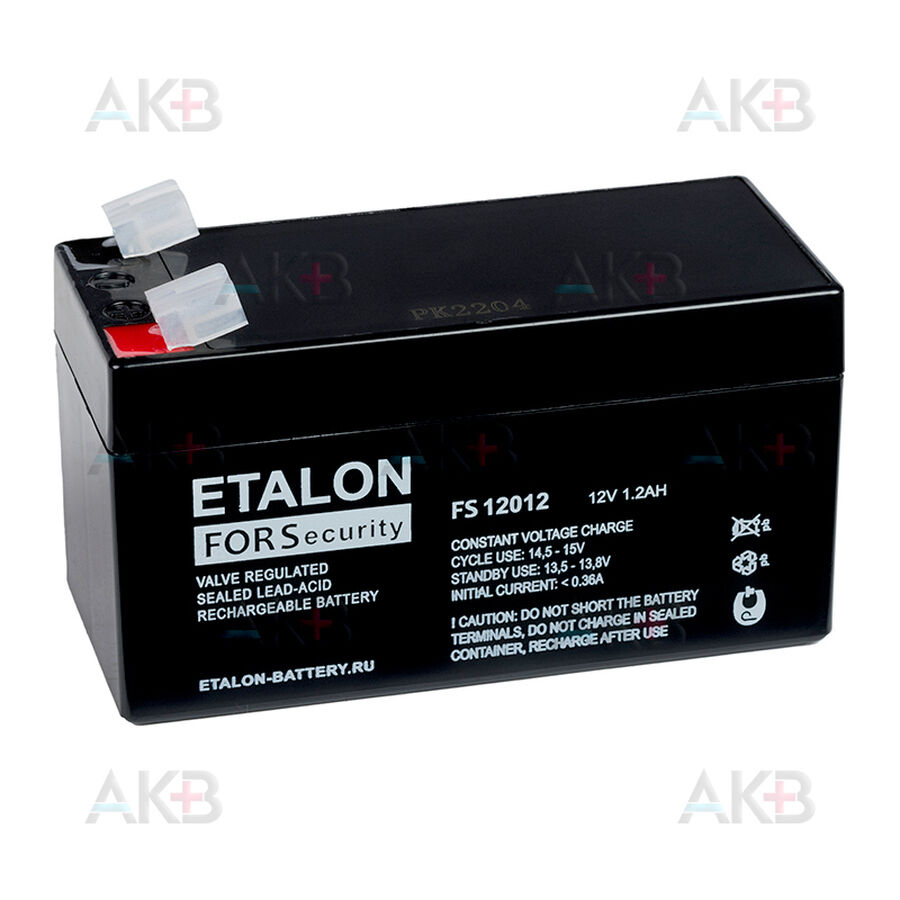 Аккумулятор ETALON FS 12012 12V 1.2Ач (98x44x59)