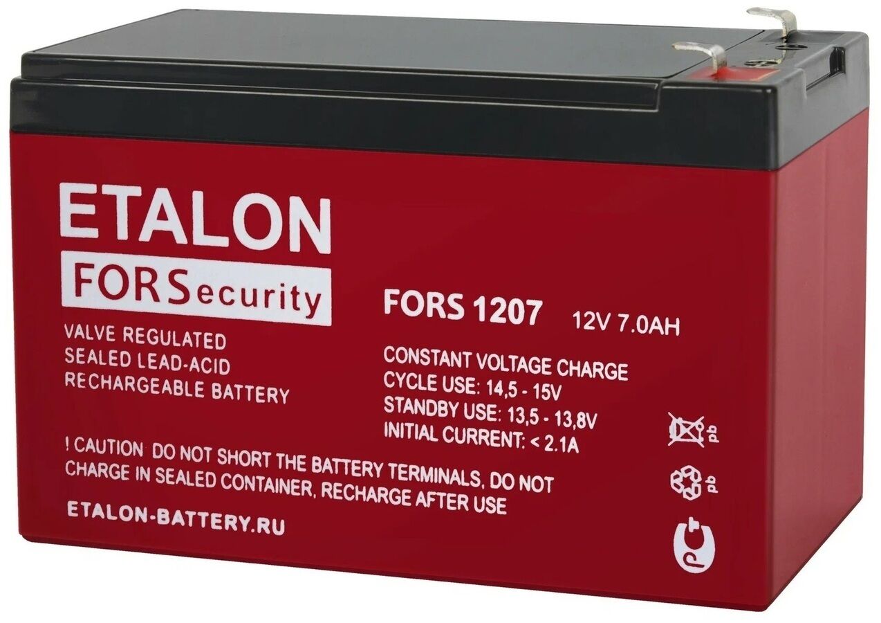 Аккумулятор ETALON FORS 1207 (12V 7 Aч 151x65x102)