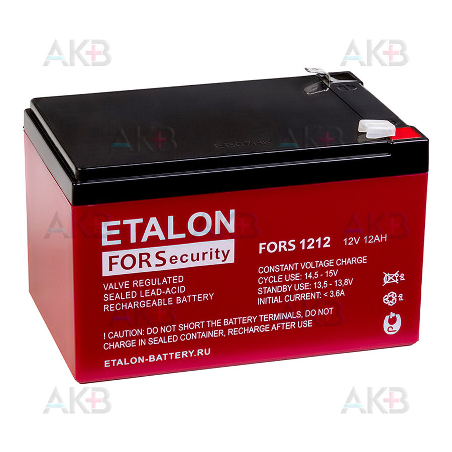 Аккумулятор ETALON FORS 1212 (12V 12 Aч 151x98x101)