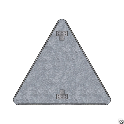 Основа знака треугольник 900х900х900 с креплением планка