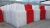 Вкладывающийся дорожный пластиковый барьер 1,2м (водоналивной блок) красный/белый #2