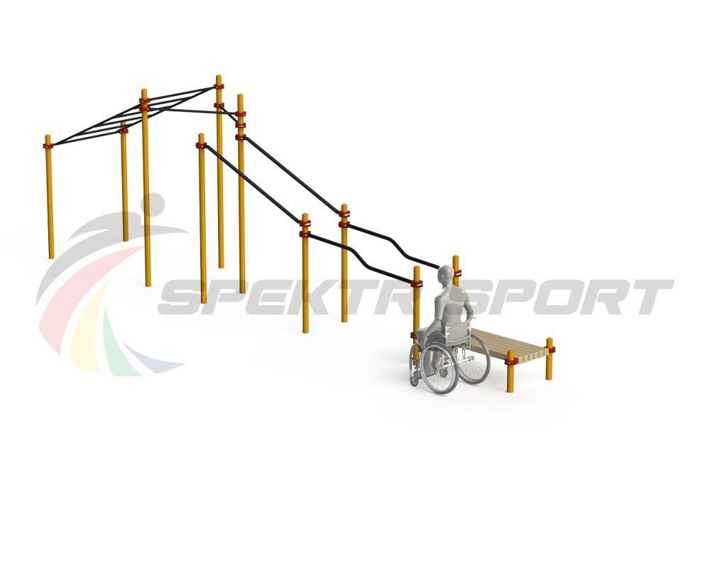 Спортивный комплекс для инвалидов-колясочников WRK-D22_76mm