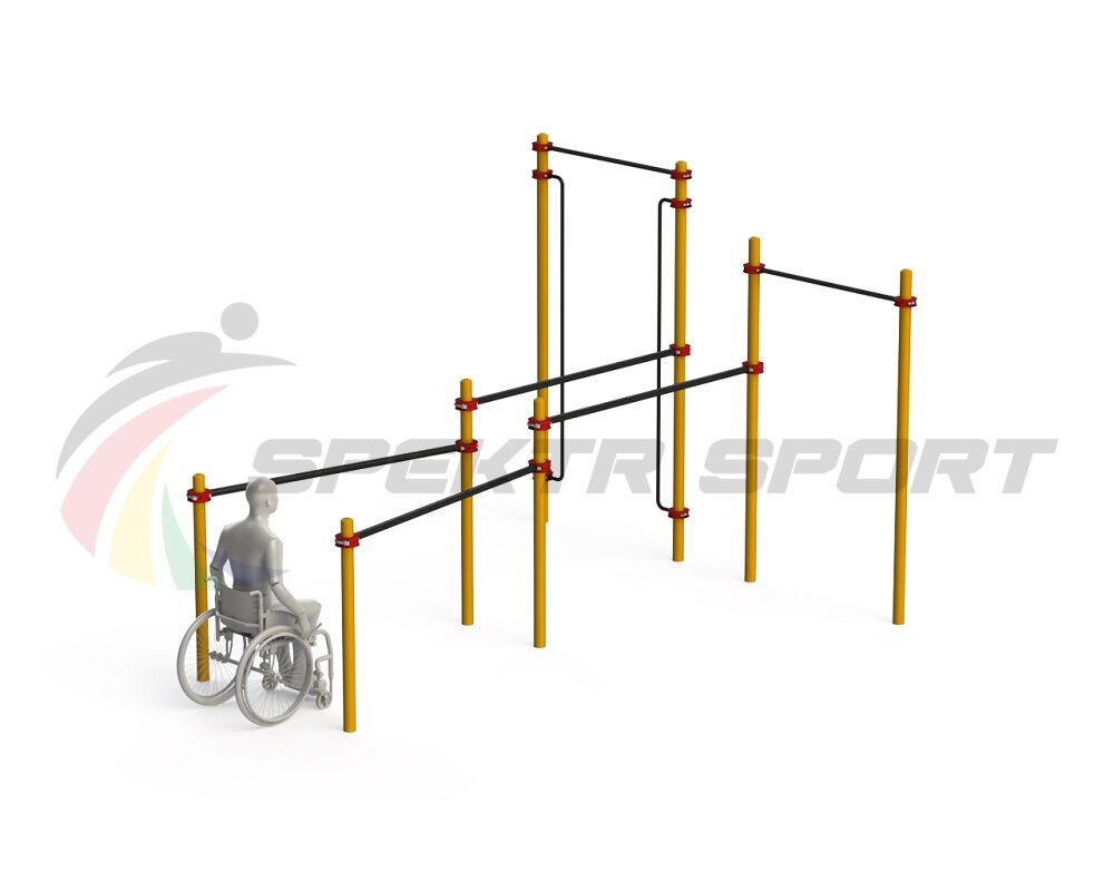 Спортивный комплекс для инвалидов-колясочников WRK-D19_76mm