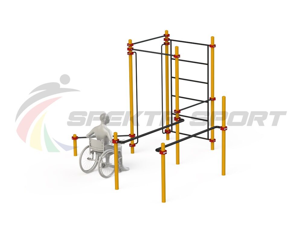 Спортивный комплекс для инвалидов-колясочников WRK-D18_76mm