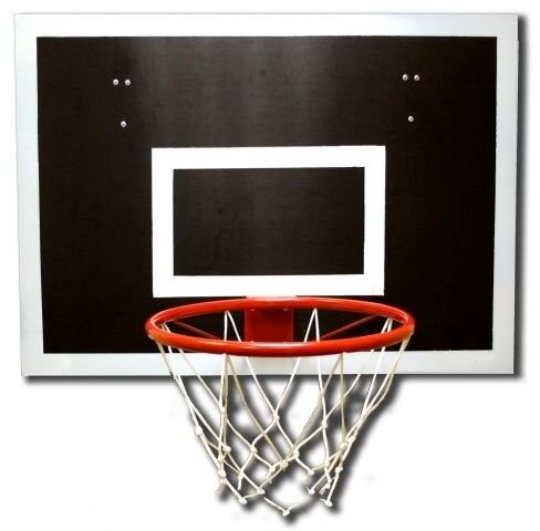 Щит баскетбольный навесной для шведской стенки 900х600 мм с кольцом 450 мм